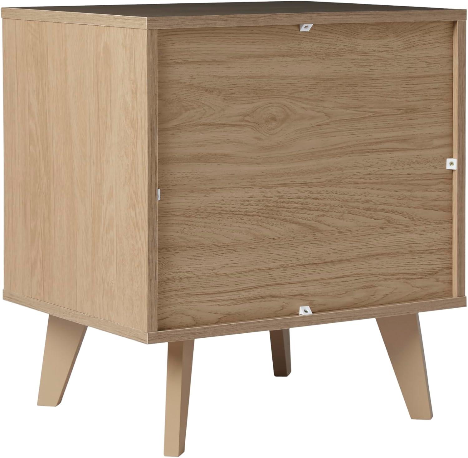 imageWalker Edison Raelyn MidCentury Modern 1Drawer Nightstand 20 Inch BlackRiviera