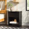 Walker Edison Greyer Modern 1-Drawer Simple Nightstand, 20 Inch, Black(Black)