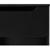 Walker Edison Greyer Modern 1-Drawer Simple Nightstand, 20 Inch, Black(Black)