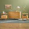 Walker Edison Traditional EZ Assembly Vivienne Two 2-Drawer Nightstands and 6-Drawer Dresser, 3-Piece, Natural