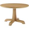 Walker Edison Caely Modern Simple Round Dining Table with Pedestal Base, 48 Inch, Rustic Oak(Rustic Oak)