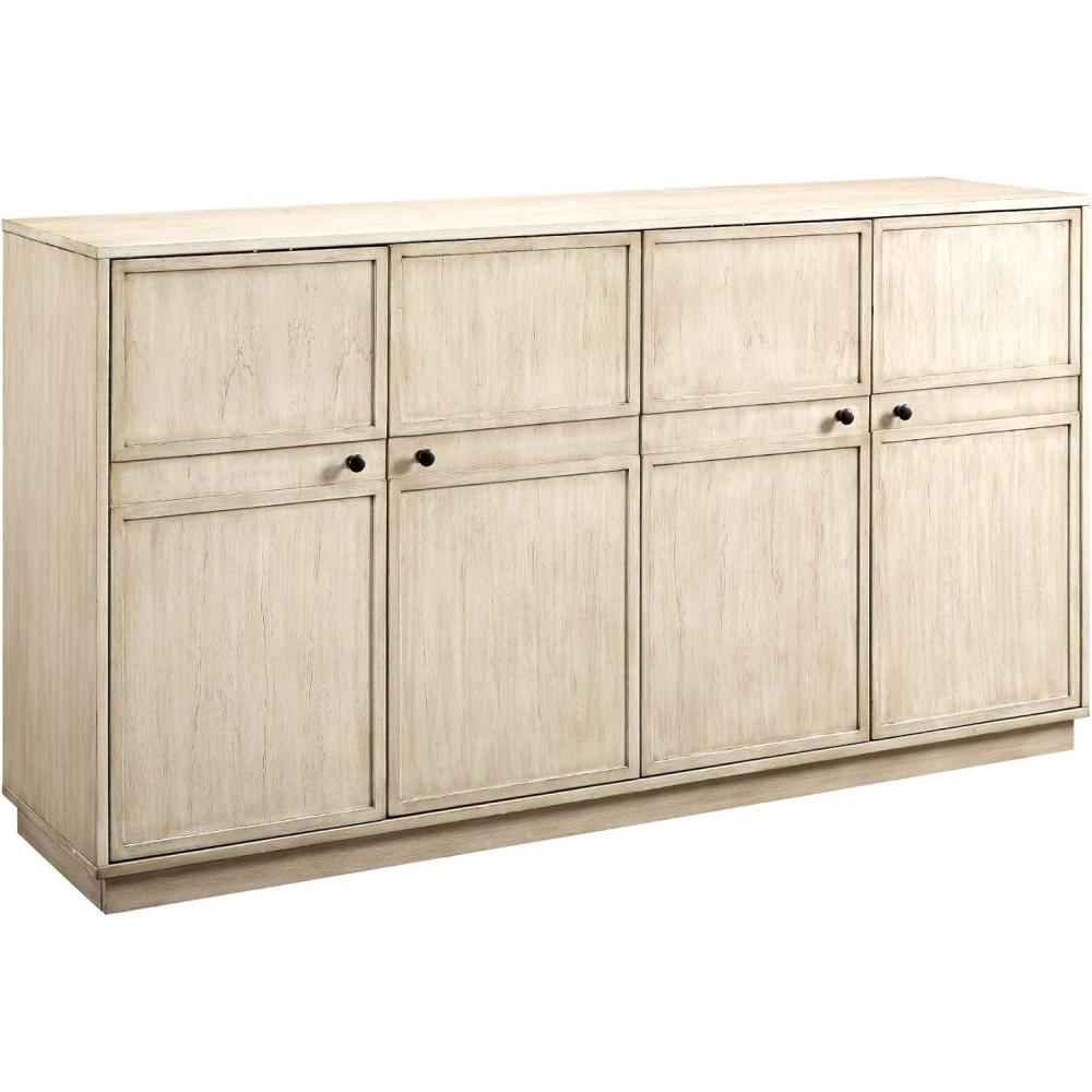 imageWalker Edison Alden Versatile 4 Door FramedStorageSideboard 62 Inch BirchBirch