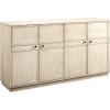 Walker Edison Alden Versatile 4 Door Framed-Storage-Sideboard, 62 Inch, Birch(Birch)