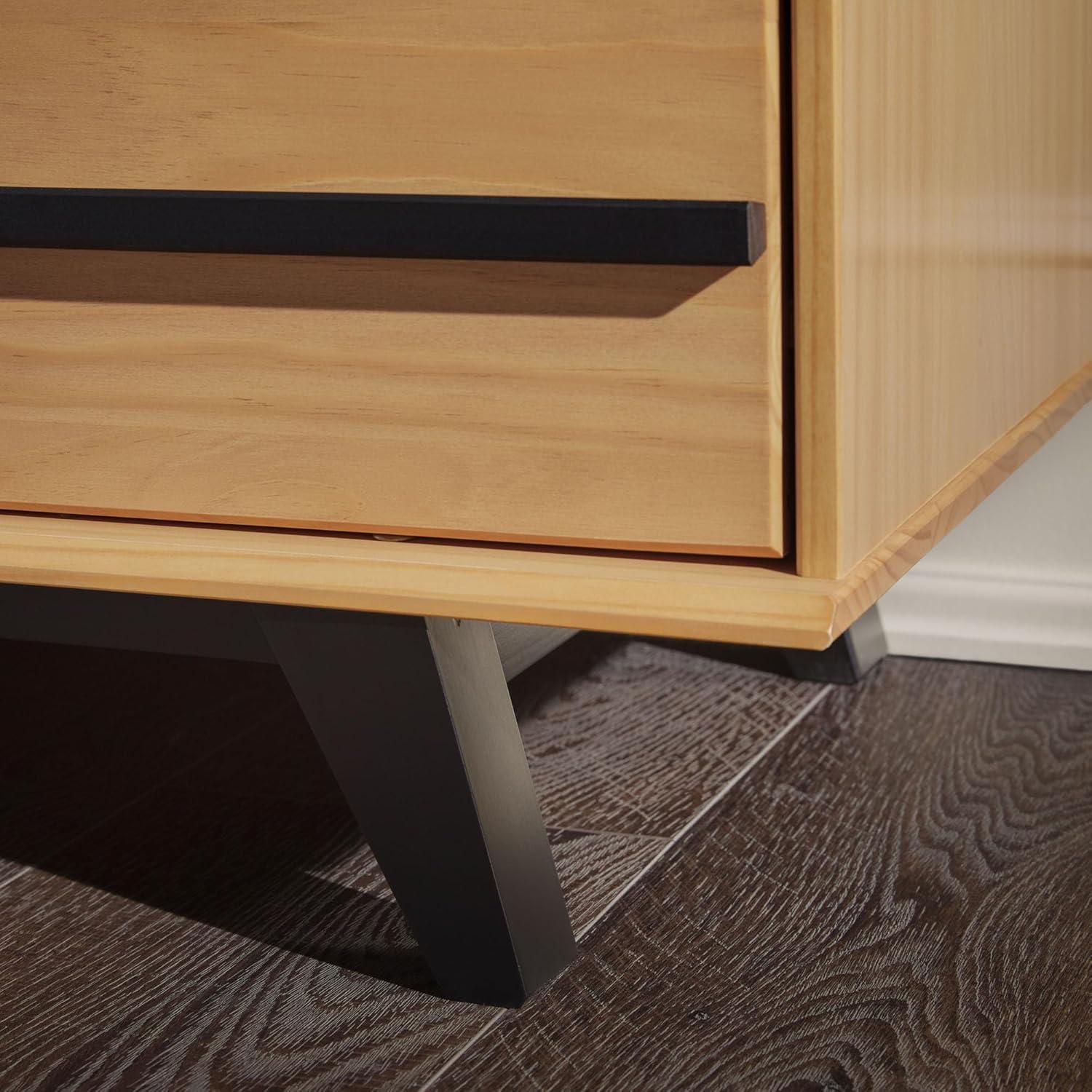 imageWalker Edison Malhia Contemporary Minimalist Solid Wood 6Drawer Dresser 60 Inch Walnut60 Inchnatural Pine