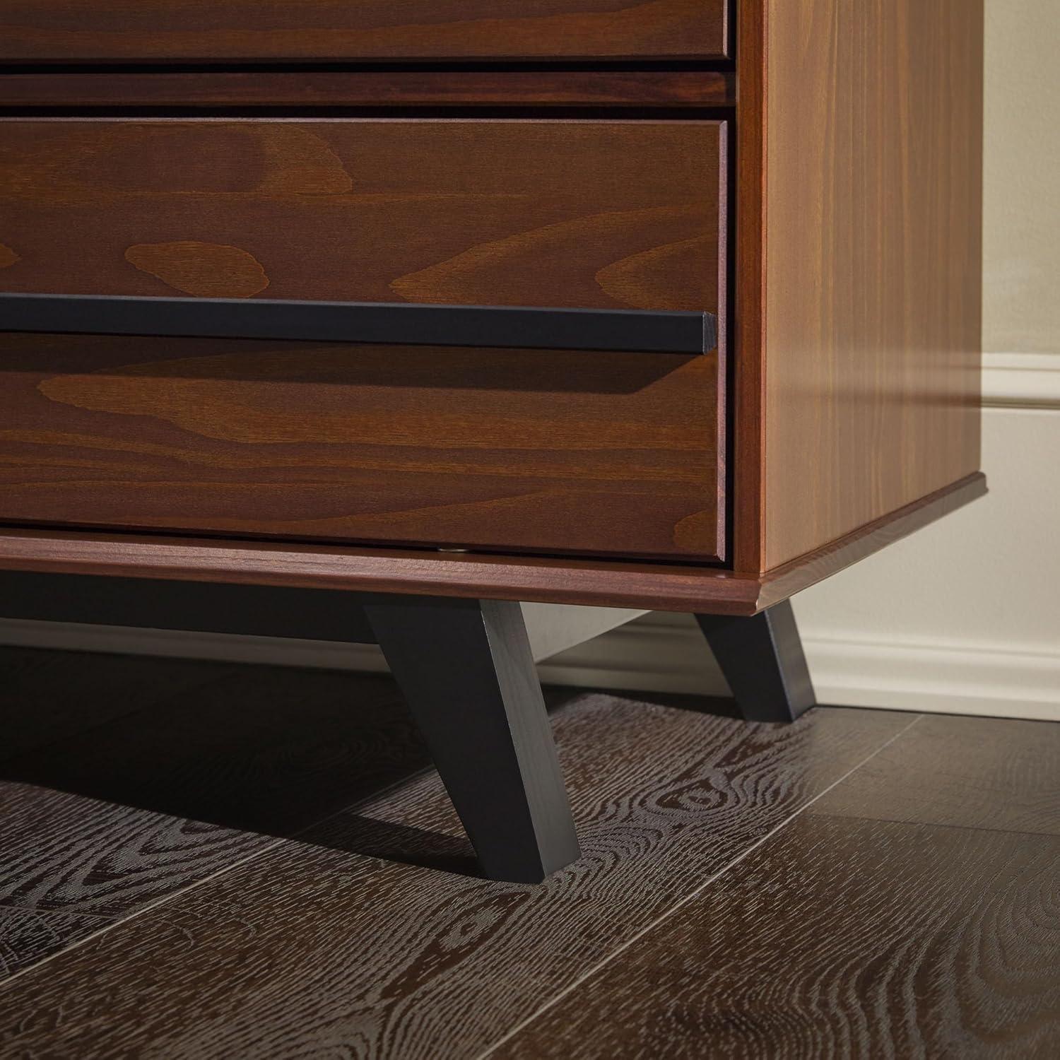 imageWalker Edison Malhia Contemporary Minimalist Solid Wood 6Drawer Dresser 60 Inch Walnut60 Inchwalnut