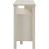 Walker Edison Transitional-Style Windowpane Glass Door Storage Sideboard, 58 Inch, Coastal Oak(Ivory Oak)