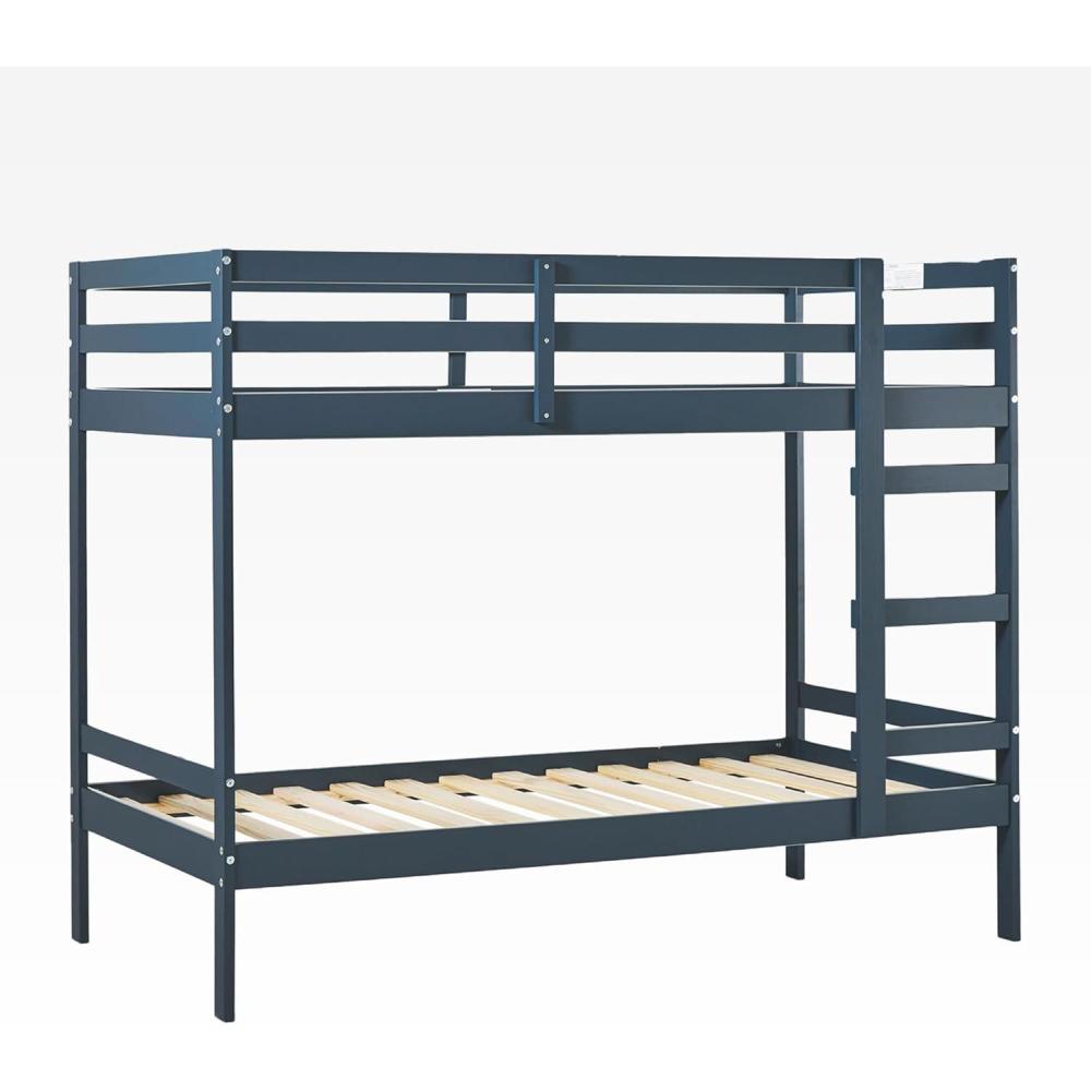 imageWalker Edison Modern TwinSize Childrens Bed Frame Bedroom TwinSize CaramelMidnight Navy