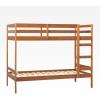 Walker Edison Modern Twin-Size Children’s Bed Frame Bedroom, Twin-Size, Caramel(Caramel)