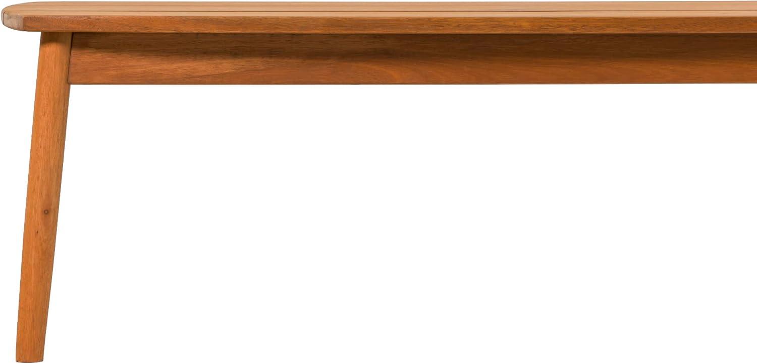 imageWalker Edison Itha Modern Solid Eucalyptus Outdoor Patio Coffee Table 46 Inch BrownBrown
