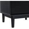 Walker Edison Blythe Scandi Minimalist 5-Drawer Solid Wood Dresser, 43 Inch, Black