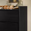 Walker Edison Blythe Scandi Minimalist 5-Drawer Solid Wood Dresser, 43 Inch, Black