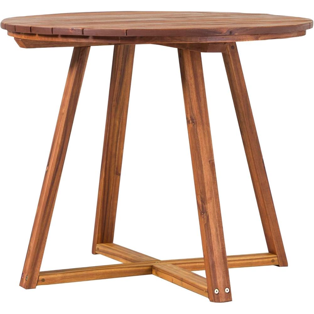 imageWalker Edison Vita Dining Table BrownBrown