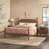 Walker Edison Solid Wood Spindle Vivienne Queen Bed with Two EZ Assembly 2-Drawer Nightstands, 3-Piece, Dark Brown(Dark Brown)