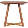 Walker Edison Vita Dining Table, Brown(Brown)