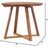 Walker Edison Vita Dining Table, Brown(Brown)