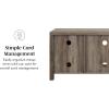 Walker Edison Georgetown Modern Farmhouse Double Barn Door TV Stand for TVs up to 65 Inches, 58 Inch, Rustic Oak