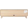 Walker Edison Tage Modern Pull-Open Door Low TV Stand for TVs up to 65 Inches, 58 Inch, Coastal Oak