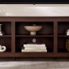 Walker Edison Wren Classic 6 Cubby TV Stand for TVs up to 80 Inches, 70 Inch, Barnwood(Brown)