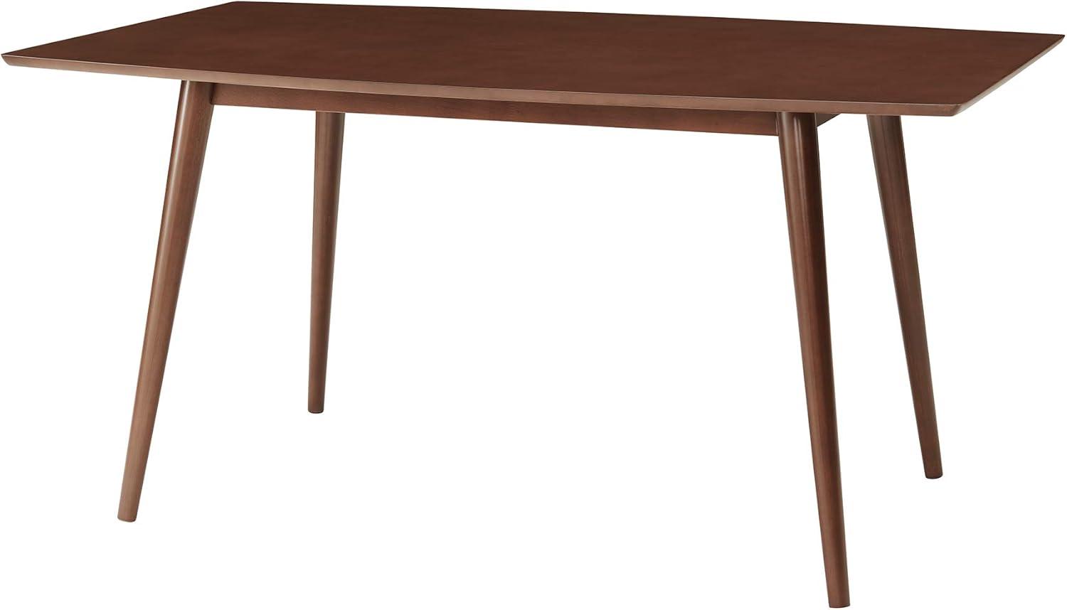imageWalker Edison 6 Person Simple Wood Room Kitchen Table WalnutWalnut