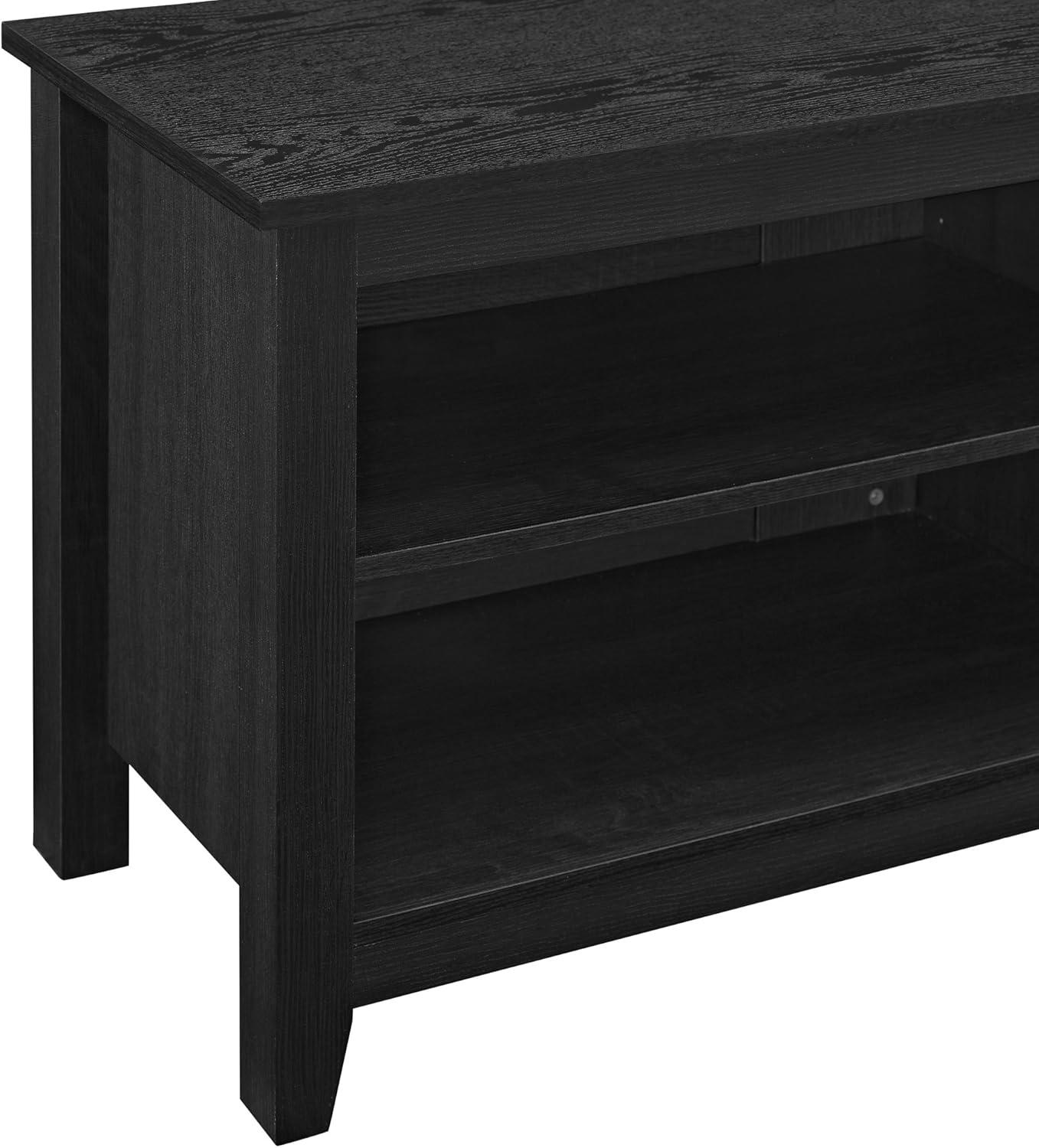 imageWalker Edison Wren Classic 4 Cubby TV Stand for TVs up to 65 Inches 58 Inch BlackBlack