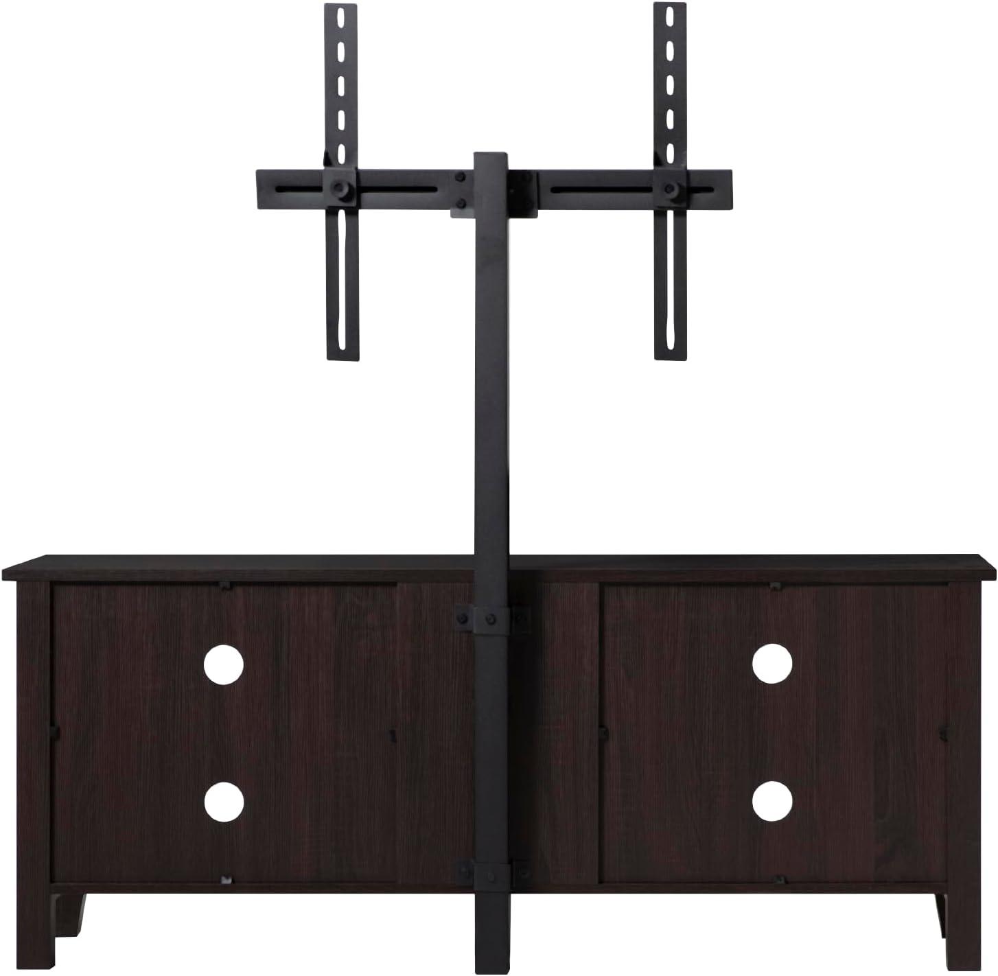 imageWalker Edison Wren Classic 4 Cubby TV Stand for TVs up to 65 Inches 58 Inch BlackEspresso