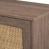 Walker Edison Adelaide Coastal Rattan-Door TV Stand for TVs up to 60 Inches, 58 Inch, Driftwood