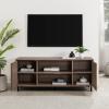 Walker Edison Adelaide Coastal Rattan-Door TV Stand for TVs up to 60 Inches, 58 Inch, Driftwood