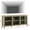 Walker Edison Prado Mission-Style Slat-Side TV Stand for TVs up to 65 Inches 58 Inch Driftwood