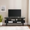Walker Edison Sibu Japandi Minimalist TV Stand for TVs up to 55 Inches 47 Inch Black