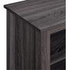 Walker Edison Wren Classic 4 Cubby Fireplace TV Stand for TVs up to 80 Inches, 70 Inch, Espresso(Charcoal)