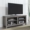 Walker Edison Wren Classic 4 Cubby Fireplace TV Stand for TVs up to 80 Inches, 70 Inch, Espresso(Driftwood)