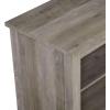 Walker Edison Wren Classic 4 Cubby Fireplace TV Stand for TVs up to 80 Inches, 70 Inch, Espresso(Grey Wash)