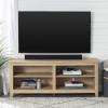 Walker Edison Wren Classic 4 Cubby Fireplace TV Stand for TVs up to 80 Inches, 70 Inch, Espresso(Natural)