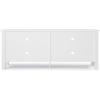 Walker Edison Wren Classic 4 Cubby Fireplace TV Stand for TVs up to 80 Inches, 70 Inch, Espresso(White)
