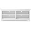Walker Edison Wren Classic 4 Cubby Fireplace TV Stand for TVs up to 80 Inches, 70 Inch, Espresso(White)