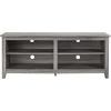 Walker Edison Wren Classic 4 Cubby Fireplace TV Stand for TVs up to 80 Inches, 70 Inch, Espresso(Driftwood)