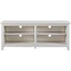 Walker Edison Wren Classic 4 Cubby Fireplace TV Stand for TVs up to 80 Inches, 70 Inch, Espresso(White Wash)