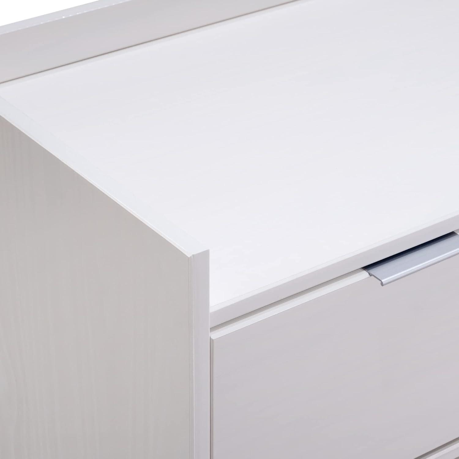 imageWalker Edison Blythe MidCentury Modern TrayTop Solid Wood 9Drawer Dresser 60 Inch WhiteWhite