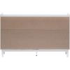 Walker Edison Blythe Mid-Century Modern Tray-Top Solid Wood 9-Drawer Dresser 60 Inch White(White)
