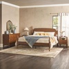 Walker Edison Solid Wood Spindle Vivienne King Bed with Two EZ Assembly 2-Drawer Nightstands and a 6-Drawer Dresser, 4-Piece, Dark Brown