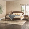 Walker Edison Vivienne Wood 3-Piece Spindle King Bed with Two EZ Assembly 1-Drawer Nightstands, 3-Piece, Dark Brown(Dark Brown)